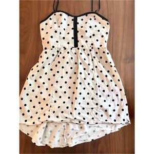 COPE high-low polka dot dress